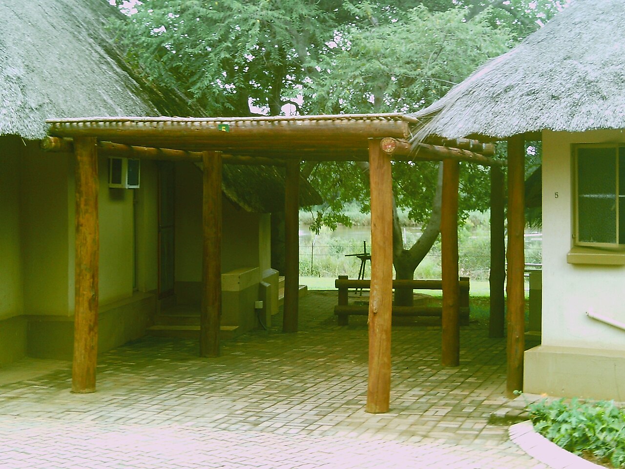 Lower Sabie rest camp bungalows, Kruger National Park