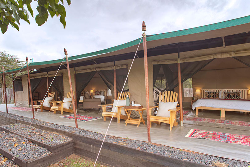 Ol Pejeta Bush Camp family tent exterior