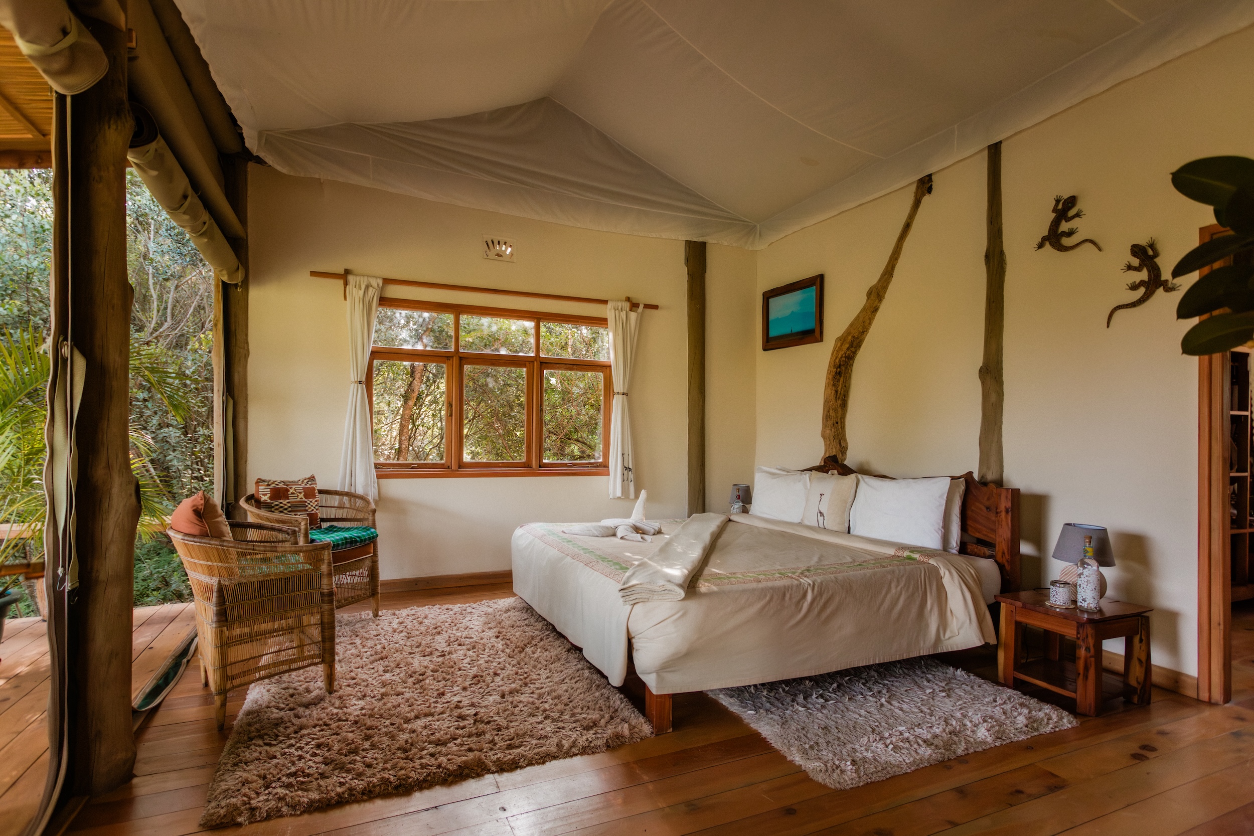Moja bedroom at Ol Pejeta Safari Cottages