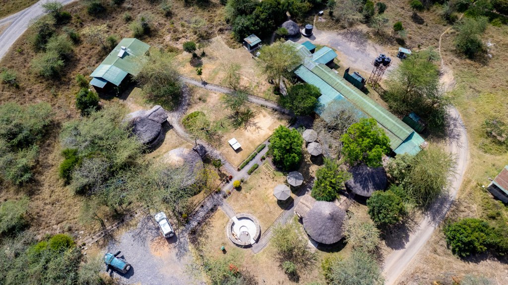 The Stables at Ol Pejeta Conservancy from the air