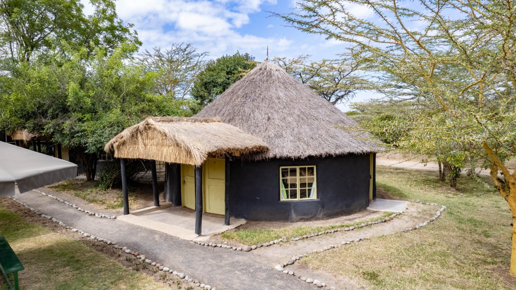 The Stables at Ol Pejeta Conservancy from the air